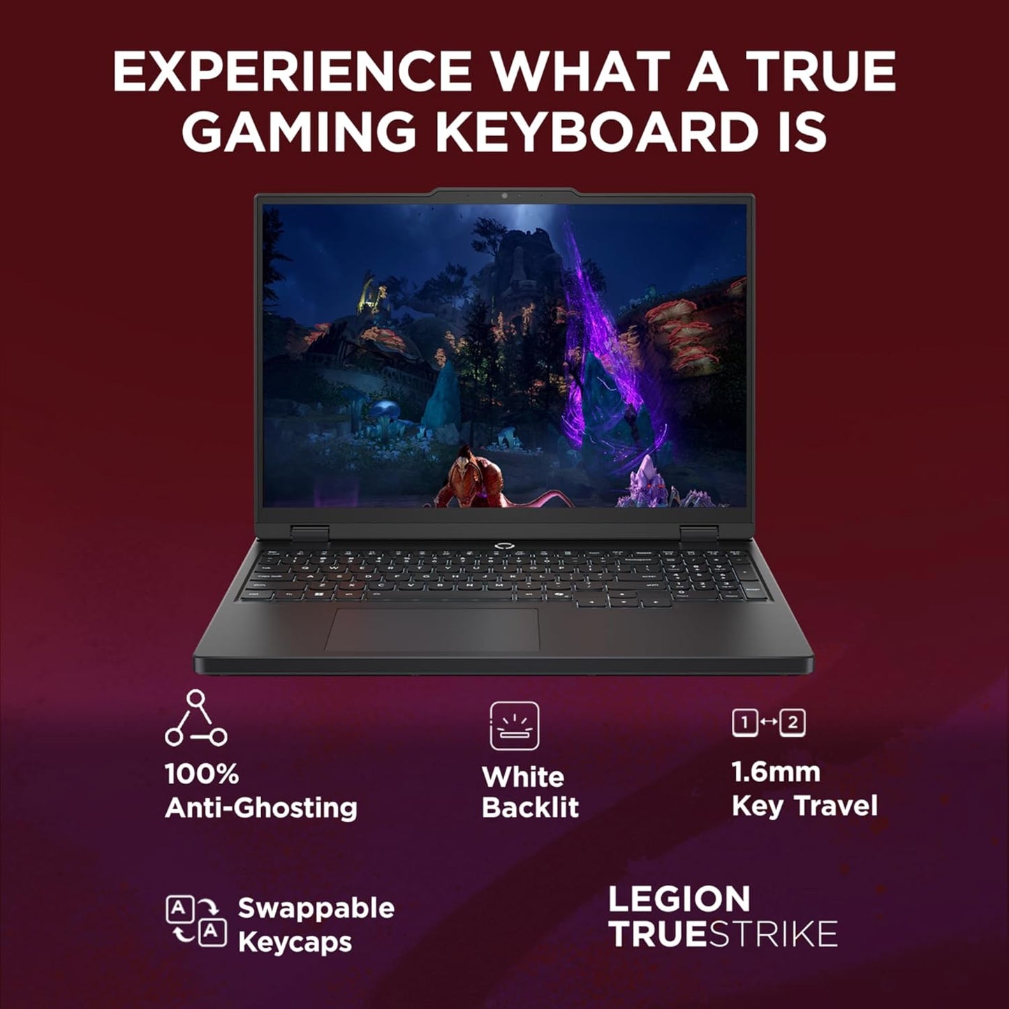 Lenovo Legion 5 Gaming AMD Ryzen 7 260 RTX 5050 8GB Graphics | 16GB RAM | 1TB SSD Storage | 15.3-inch WUXGA 165Hz Display Laptop 83M00073IN