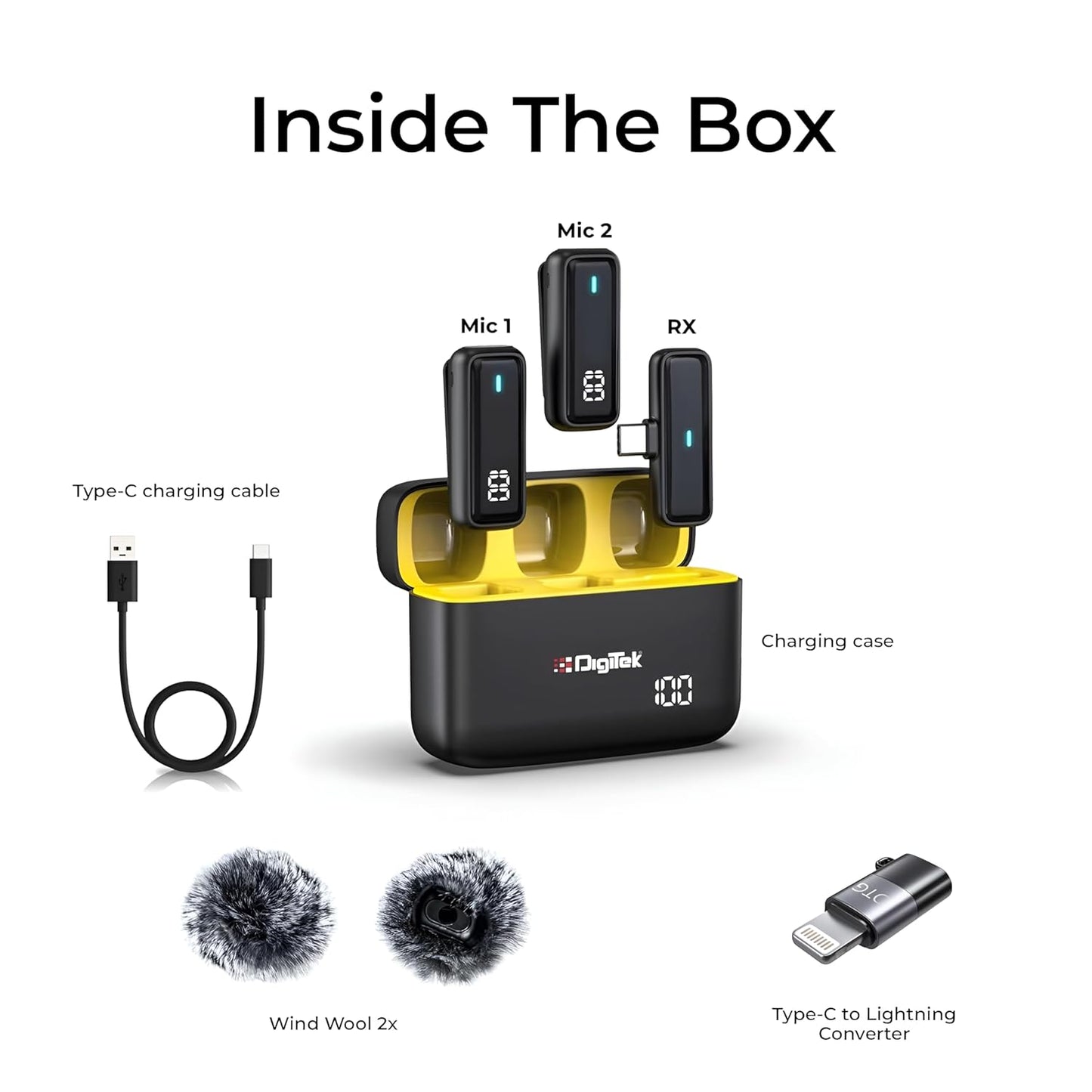 DIGITEK 2 IN 1 WIRELESS MICROPHON