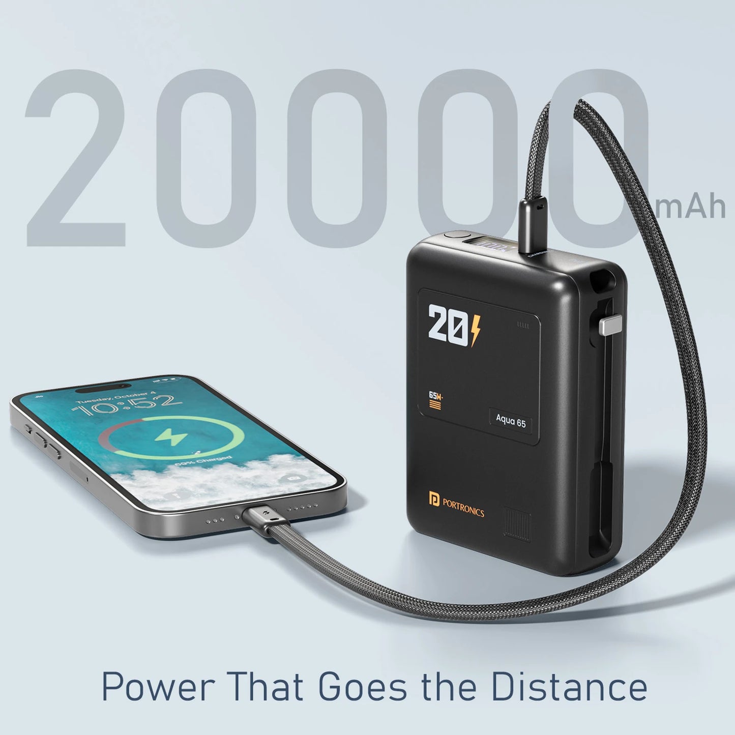 PORTRONICS AQUA 65 20K POWER BANK