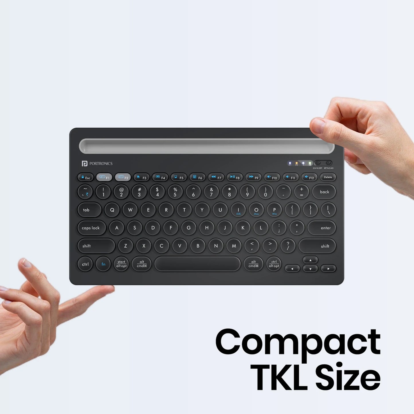 PORTRONICS BUBBLE DOCK WIRELESS KEYBOARD
