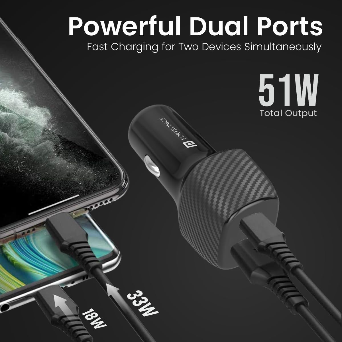 PORTRONICS CAR POWER651W 1346