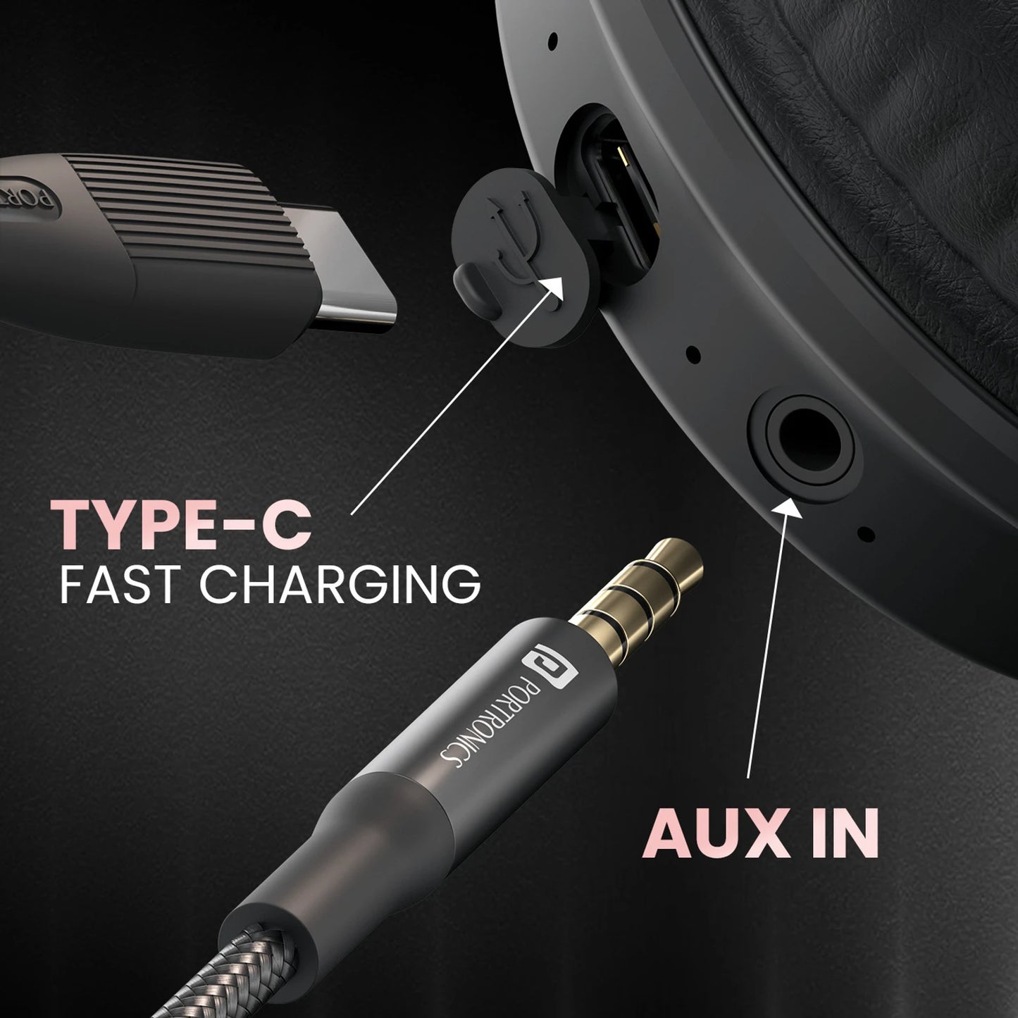 PORTRONICS MUFFS M3 BOOM HEADPHONE
