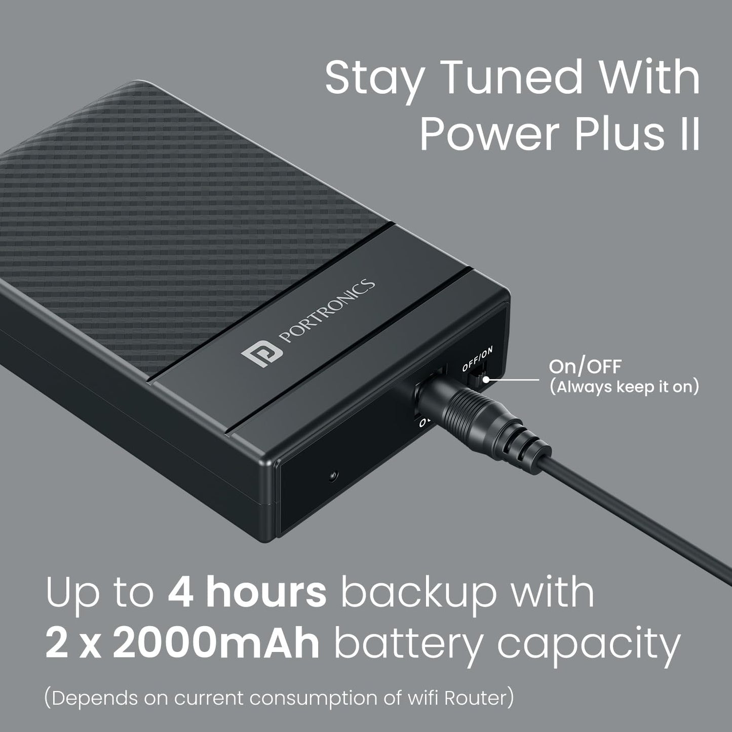 PORTRONICS POWER PLUS II 2000MAH MINI UPS