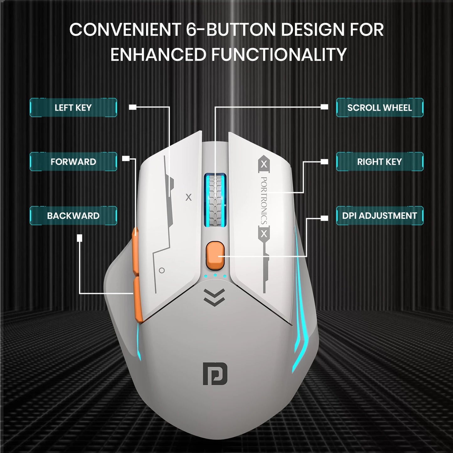 PORTRONICS VADER MAX WIRELES GAMING MOUSE