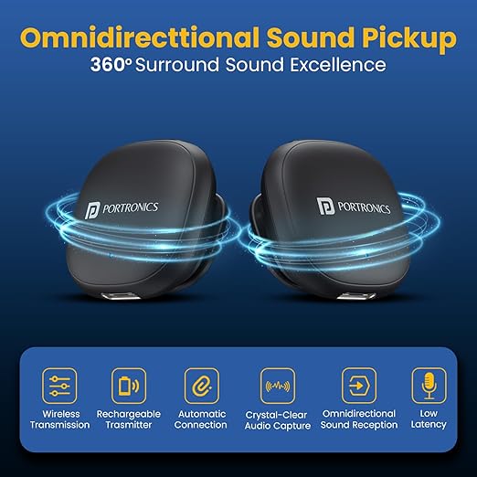 PORTRONICS VLOGMATE ONE WIRELESS MICROPHONE