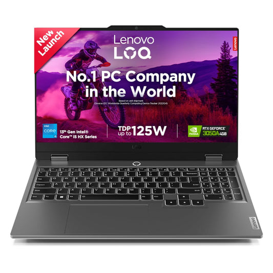 Lenovo LOQ Gaming Intel Core i5 13450HX RTX 3050A 4GB Graphics | 16GB RAM | 512GB SSD Storage | 15.6-inch FHD 144Hz Display White Backlit Laptop