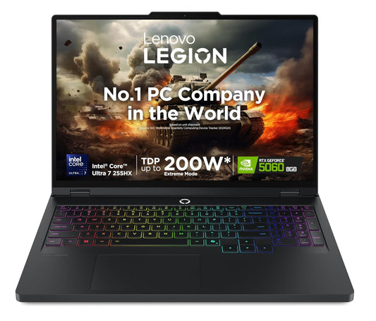 Lenovo Legion Pro 5 Gaming Ultra 7 255HX RTX 5060 8GB Graphics | 32GB RAM | 1TB SSD Storage | 16-inch WQXGA OLED 165Hz Display Laptop 83F3007CIN