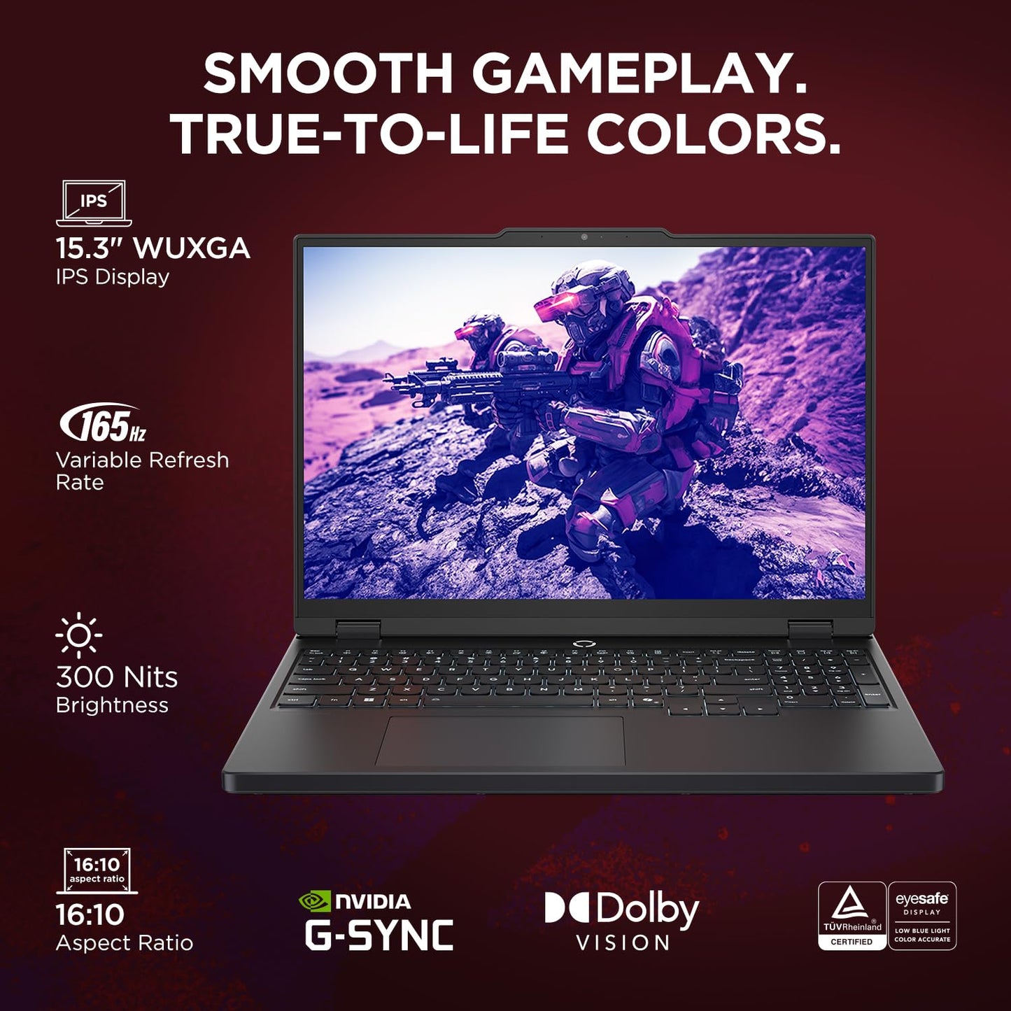 Lenovo Legion 5 Gaming AMD Ryzen 7 260 RTX 5050 8GB Graphics | 16GB RAM | 1TB SSD Storage | 15.3-inch WUXGA 165Hz Display Laptop 83M00073IN