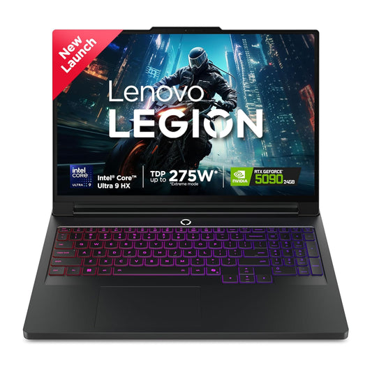 Lenovo Legion Pro 7 Gaming Core Ultra 9 275HX RTX 5090 24GB Graphics | 64GB RAM | 1TB SSD Storage | 16-inch WQXGA OLED 240Hz Display Laptop 83F500D8IN