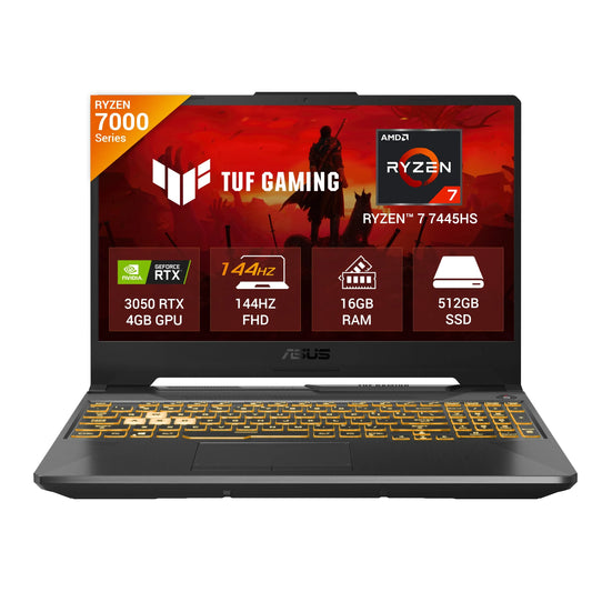 ASUS TUF Gaming Ryzen 7 RTX 3050 16GB RAM 512GB SSD 15.6-inch 144Hz Gaming Laptop FA506NCG-HN200WS
