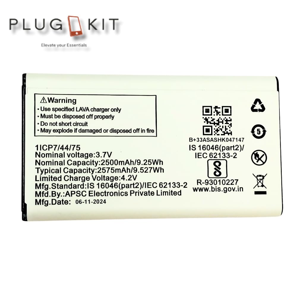 LAVA BATTERY LB102500033+ 2575MAH