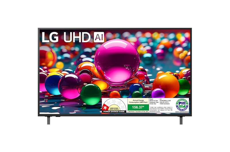 LG 108 cm (43 inches) 4K Ultra HD Smart LED TV 43UA82506LA