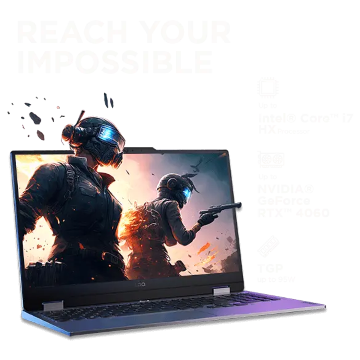 Lenovo LOQ Gaming Intel Core i5 13450HX RTX 3050A 4GB Graphics | 16GB RAM | 512GB SSD Storage | 15.6-inch FHD 144Hz Display Laptop 83DV01A4IN