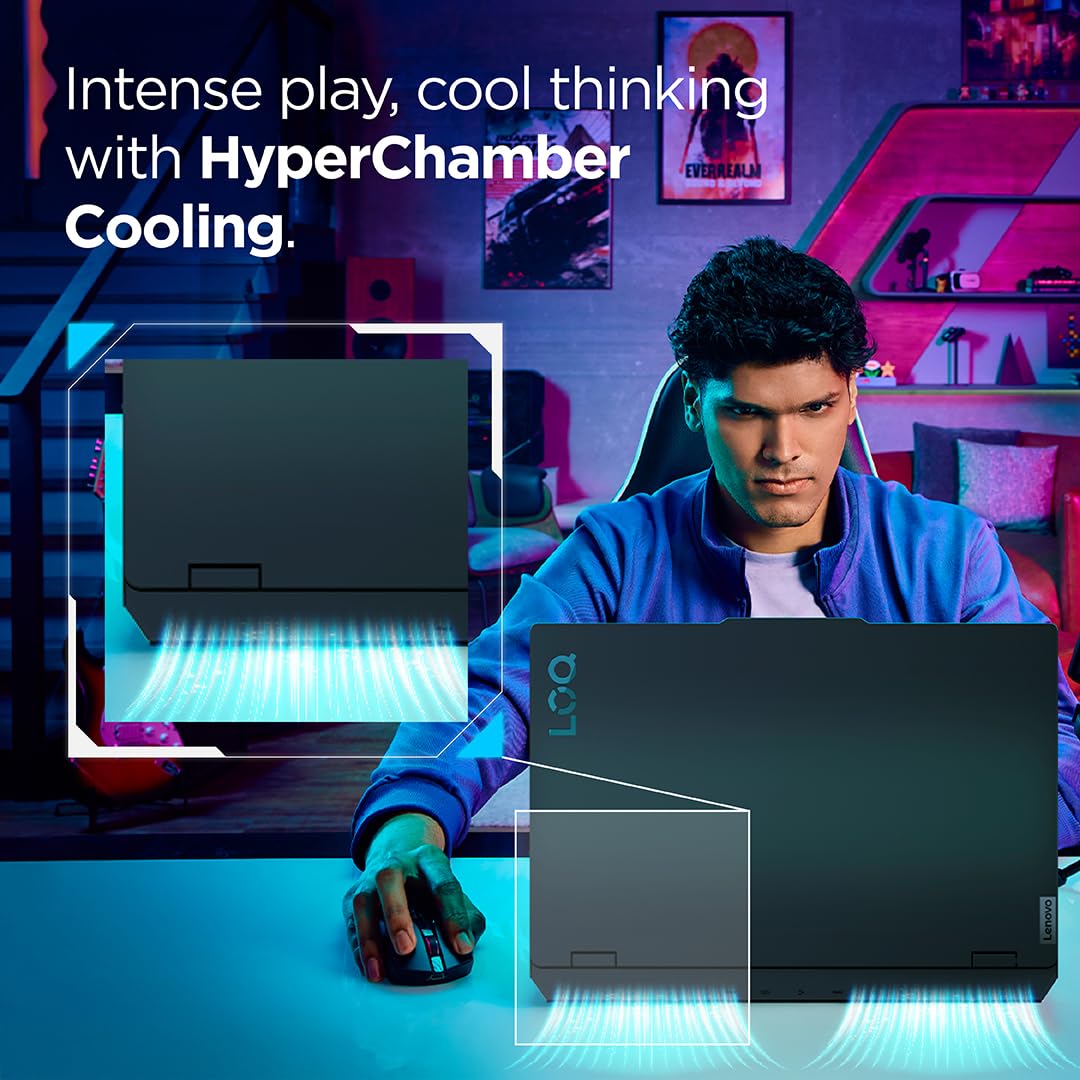 Lenovo LOQ Gaming Intel Core i7 13650HX RTX 3050 6GB Graphics | 16GB RAM | 512GB SSD Storage | 15.6-inch FHD 144Hz Display Laptop 83DV018PIN