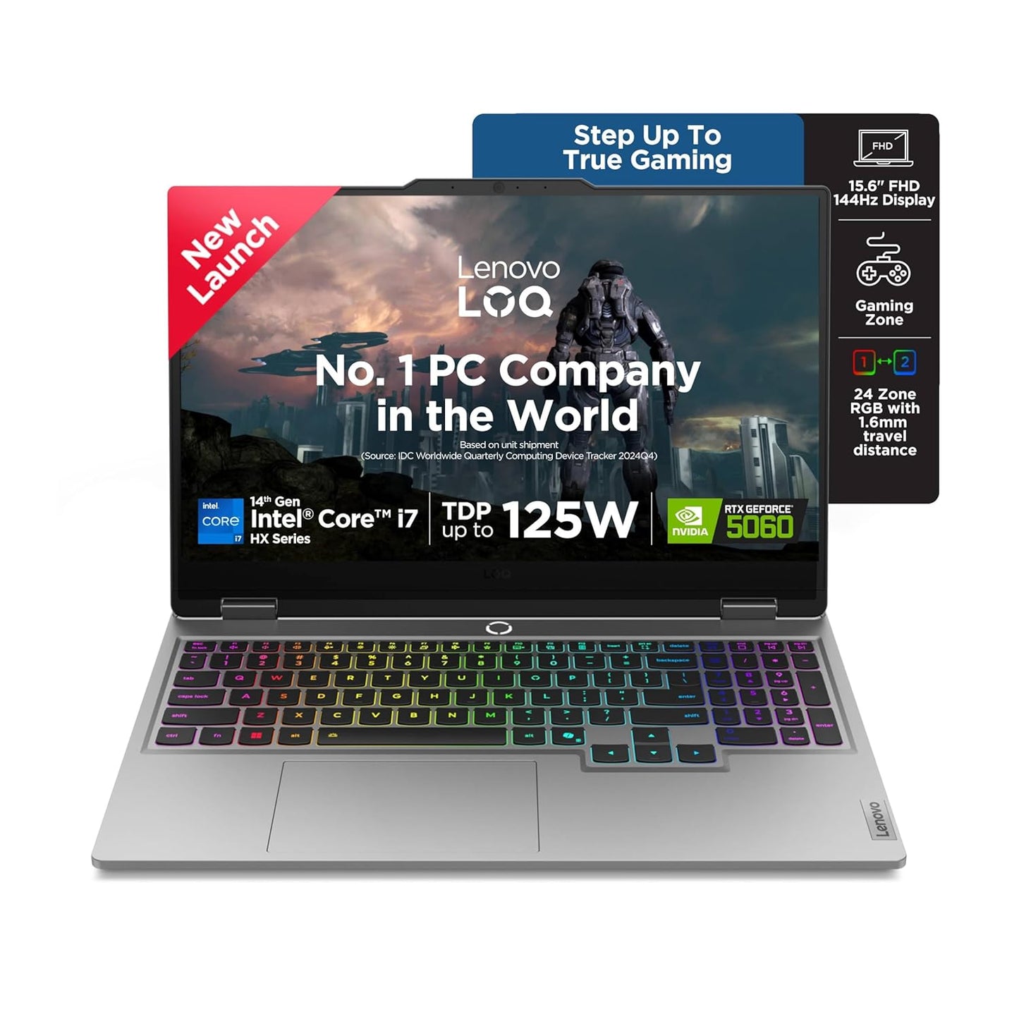 Lenovo LOQ Gaming Intel Core i7 14700HX RTX 5060 8GB Graphics | 32GB RAM | 1TB SSD Storage | 15.6-inch FHD 144Hz Display Laptop 83JE00U3IN