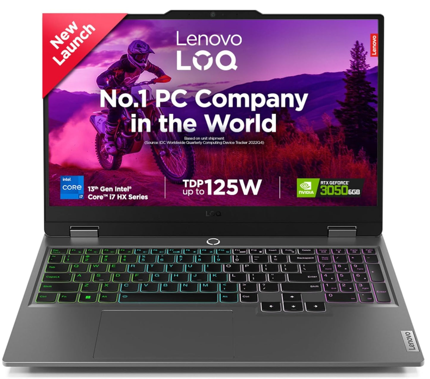 Lenovo LOQ Gaming Intel Core i7 13650HX RTX 3050 6GB Graphics | 16GB RAM | 512GB SSD Storage | 15.6-inch FHD 144Hz Display Laptop 83DV018PIN