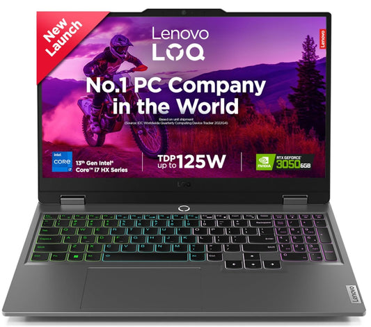 Lenovo LOQ Gaming Intel Core i7 13650HX RTX 3050 6GB Graphics | 16GB RAM | 512GB SSD Storage | 15.6-inch FHD 144Hz Display Laptop 83DV018PIN