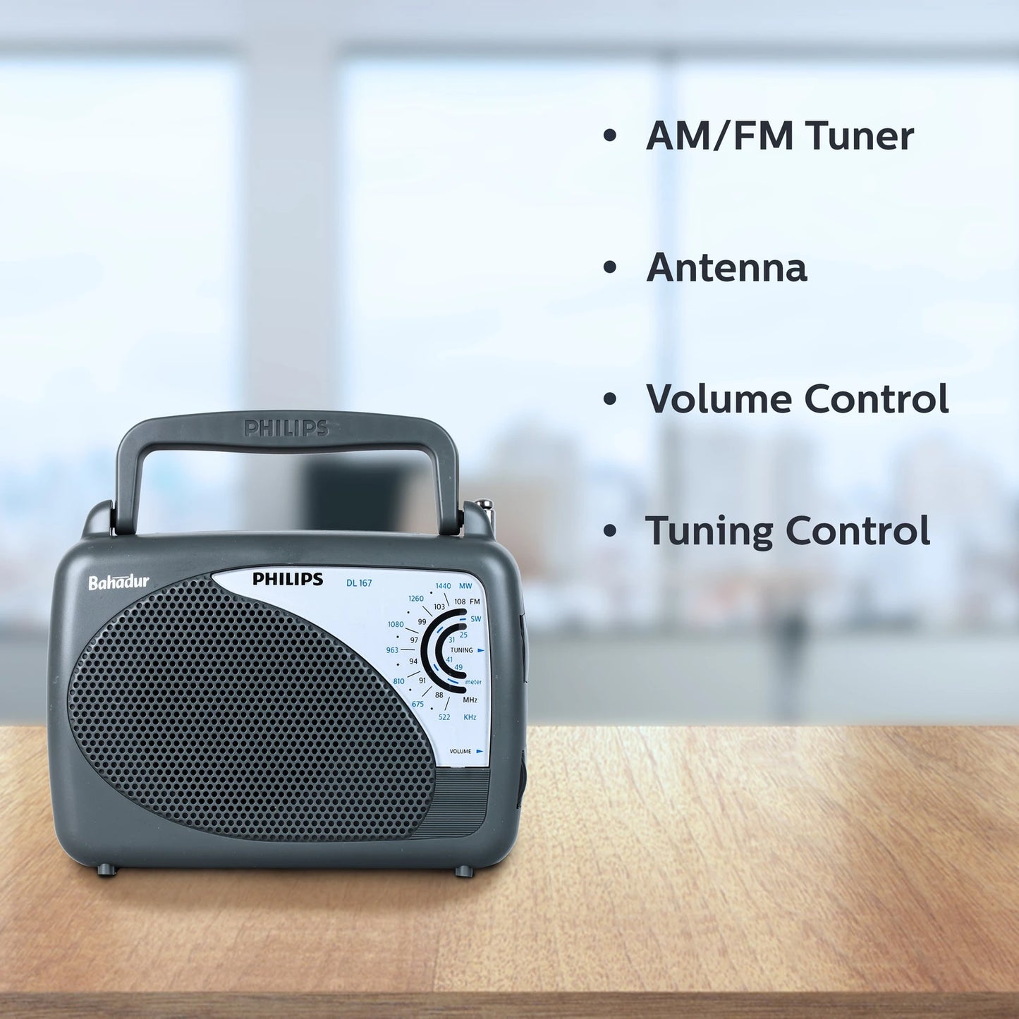 PHILIPS PORTABLE RADIO-DL167