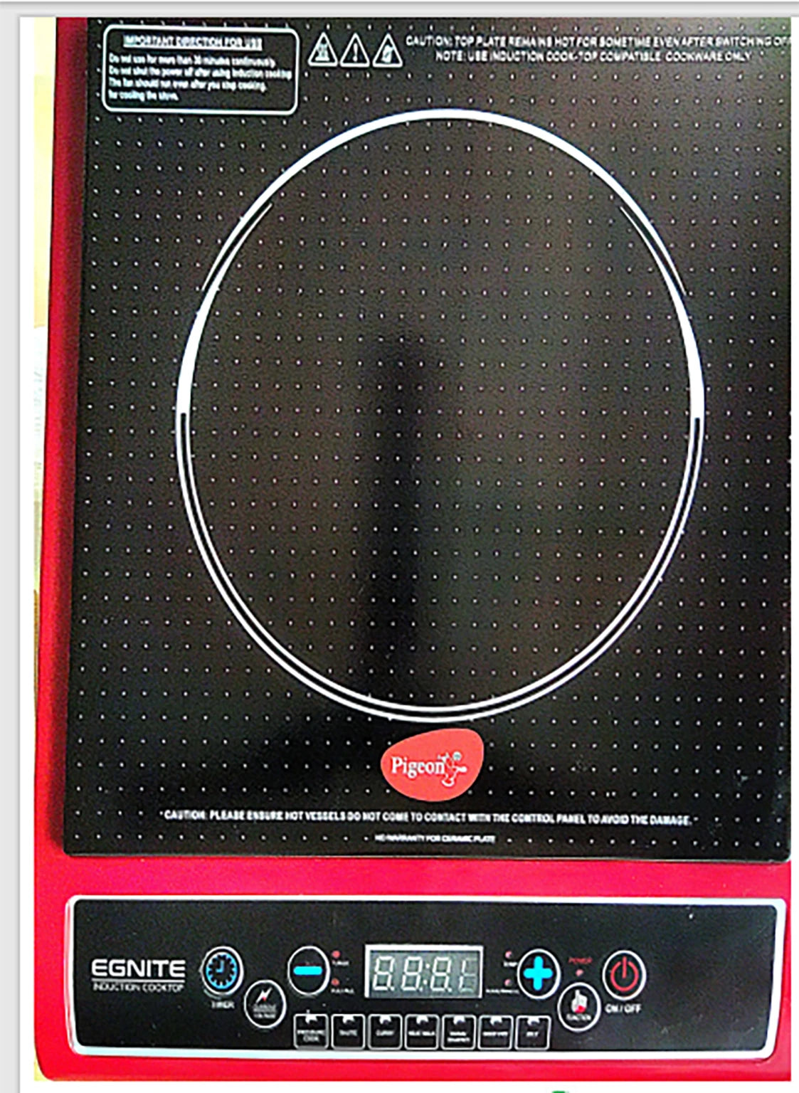 PIGEON INDUCTION EGNITE  COOKTOP