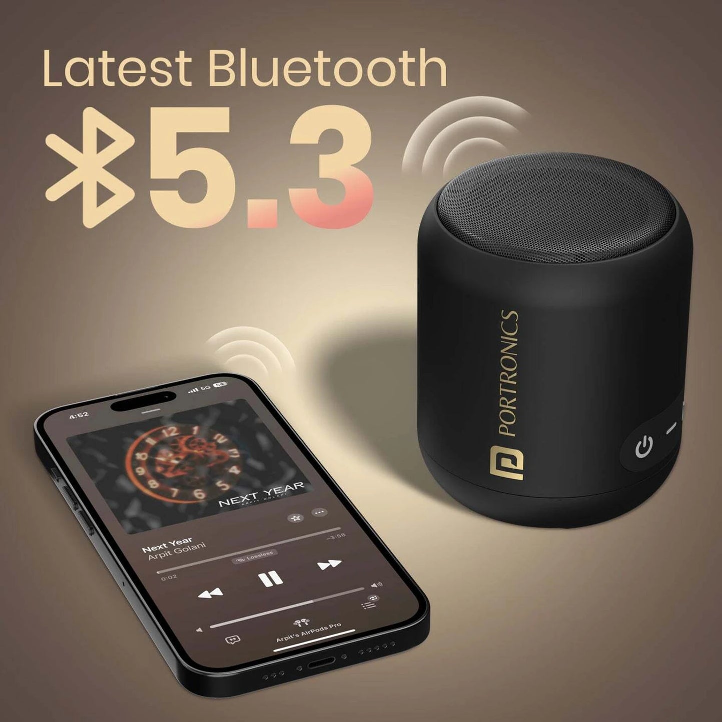PORTRONICS 12W SOUND DRUM BLUETOOTH SPEAKER