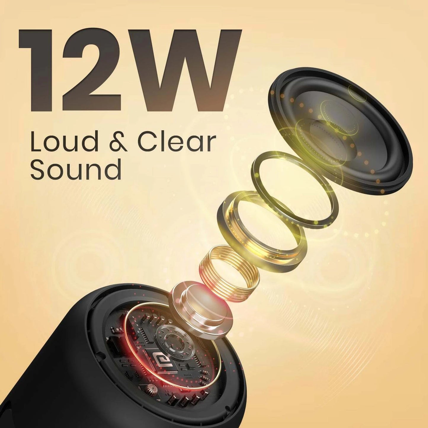 PORTRONICS 12W SOUND DRUM BLUETOOTH SPEAKER