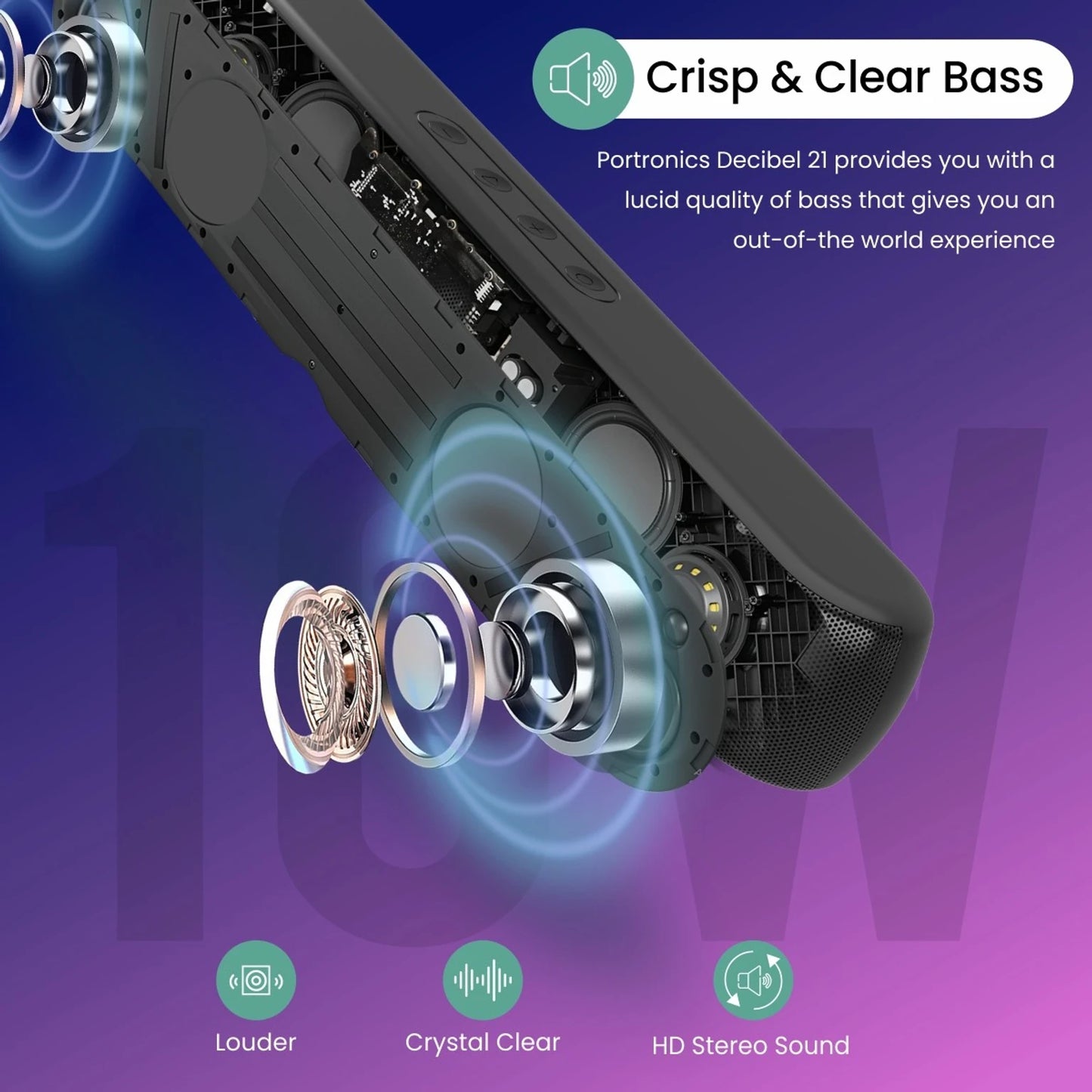 PORTRONICS 2.1 10W SPEAKER