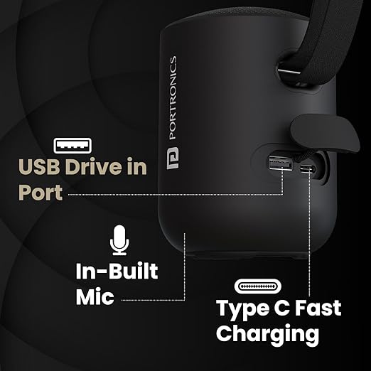 PORTRONICS 20W SOUND POT BLUETOOTH SPEAKER