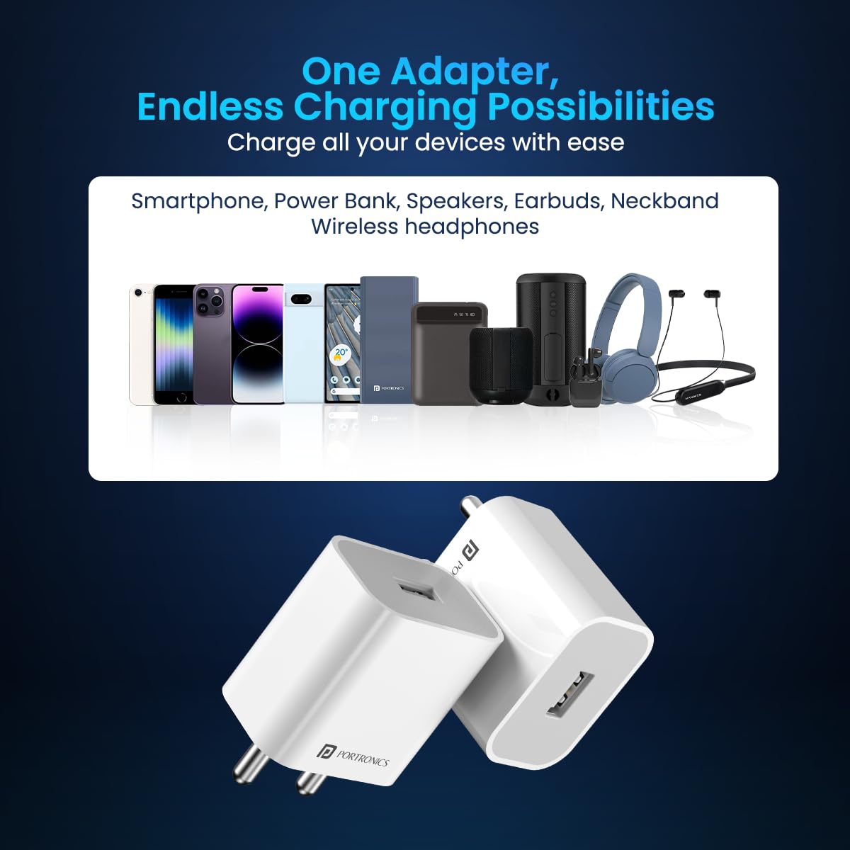 PORTRONICS ADAPTO 12 SINGLE USB PORTRONICS