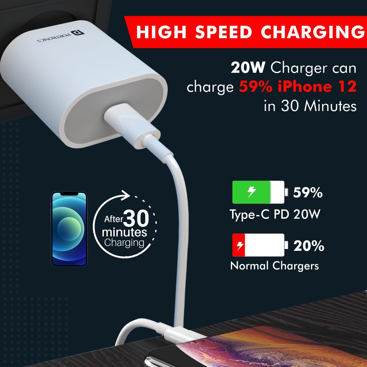 PORTRONICS ADAPTO 20C