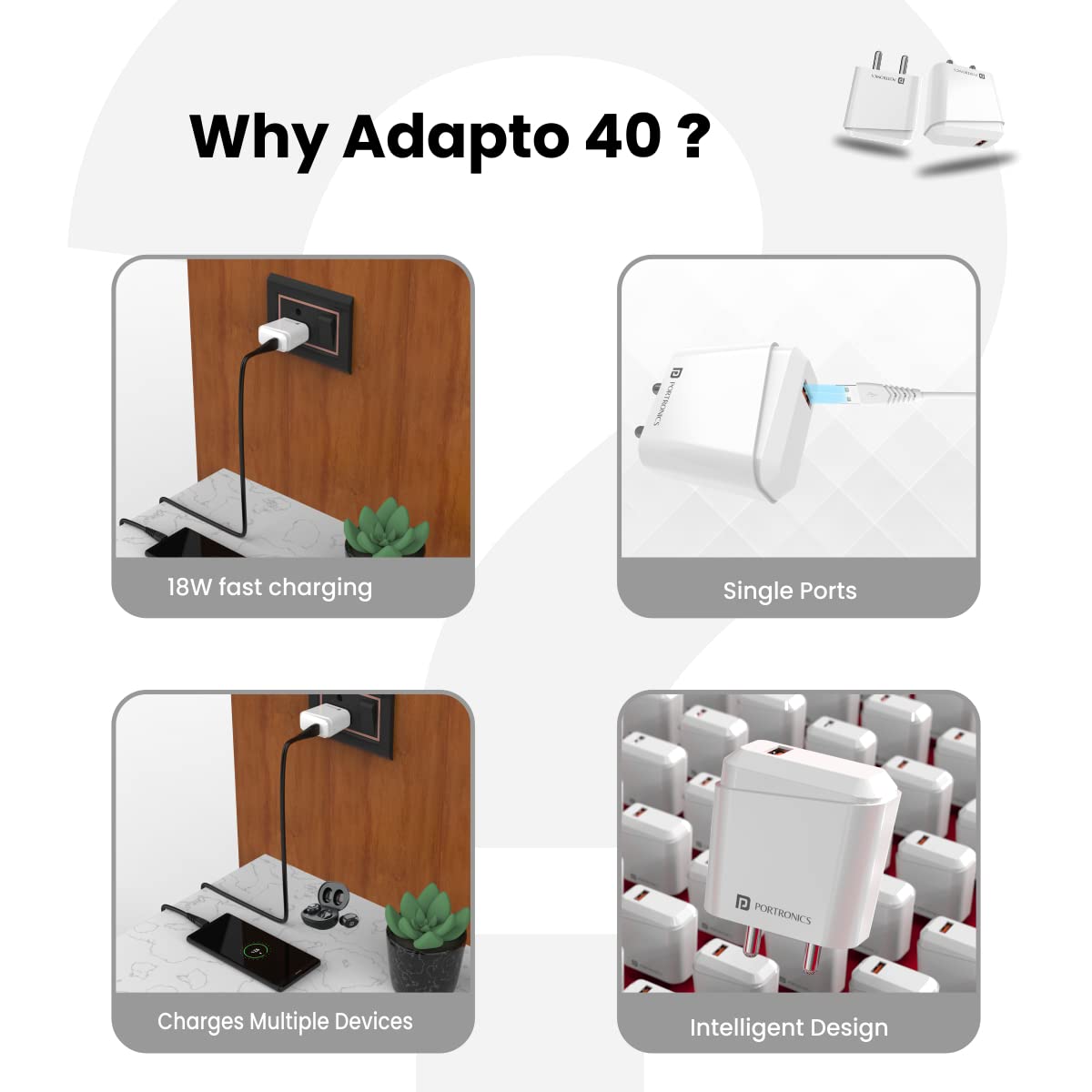 PORTRONICS ADAPTO 40C