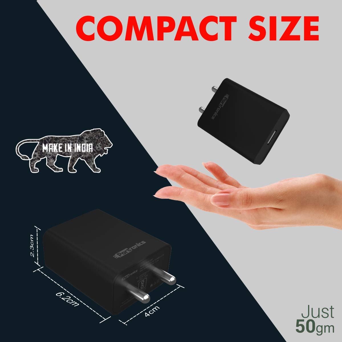 PORTRONICS ADAPTO 62 12W CHARGER