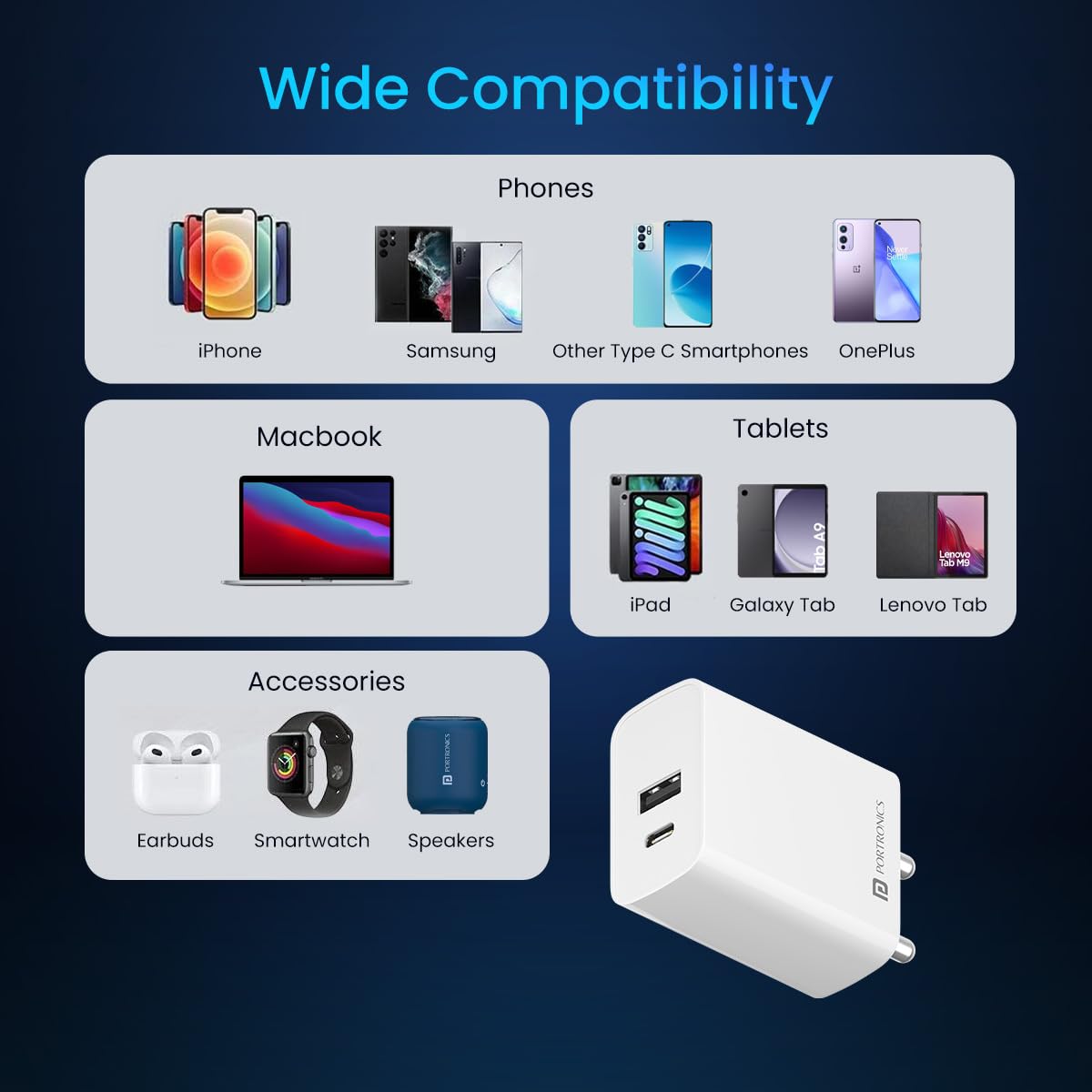 PORTRONICS ADAPTO 70
