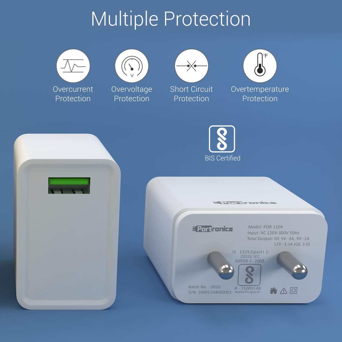 PORTRONICS ADAPTO ONE 20W MICRO