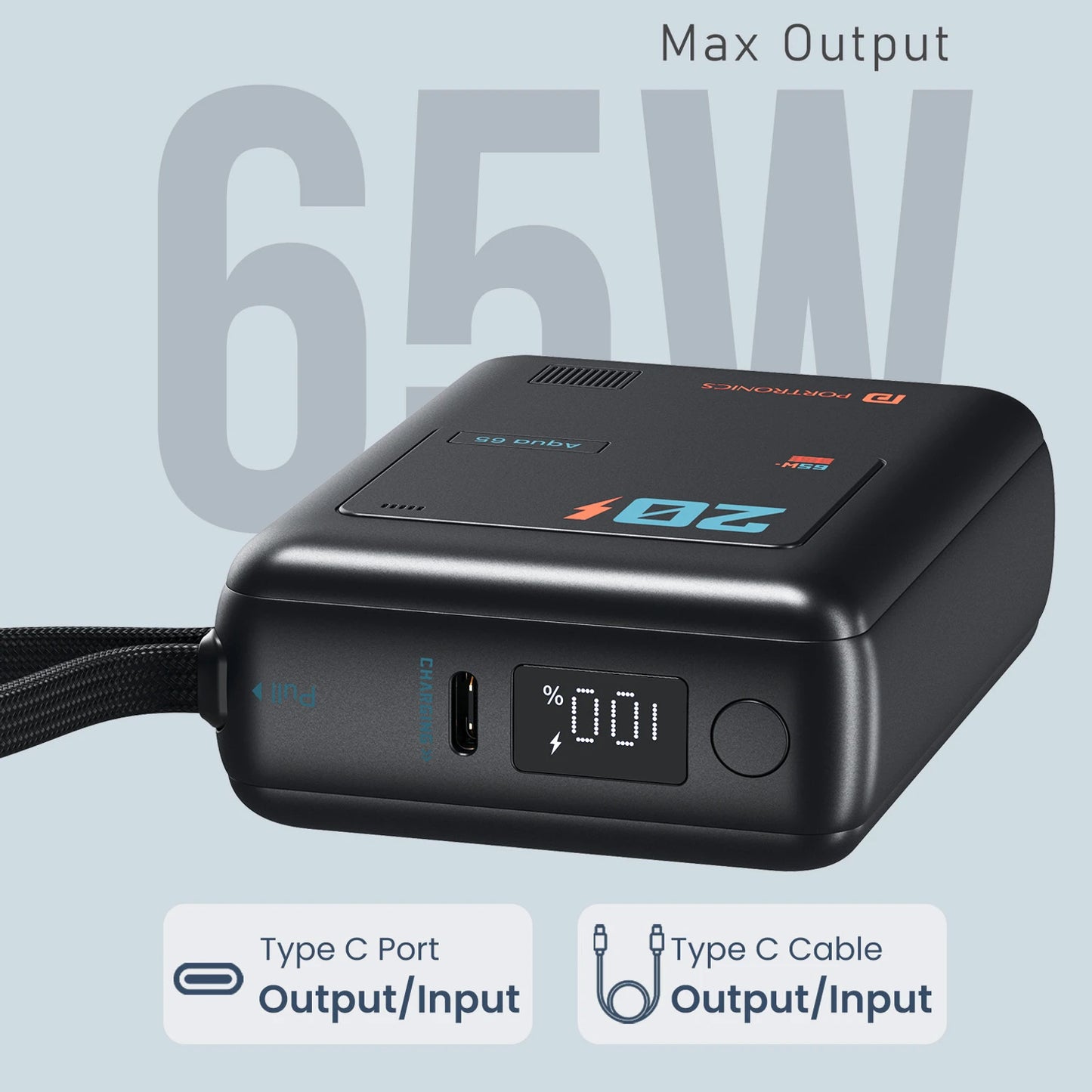 PORTRONICS AQUA 65 20K POWER BANK
