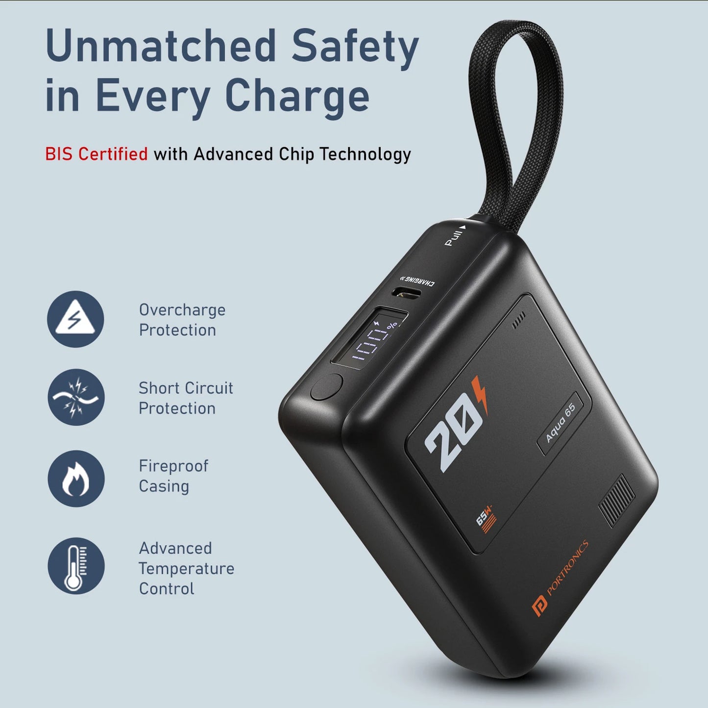 PORTRONICS AQUA 65 20K POWER BANK