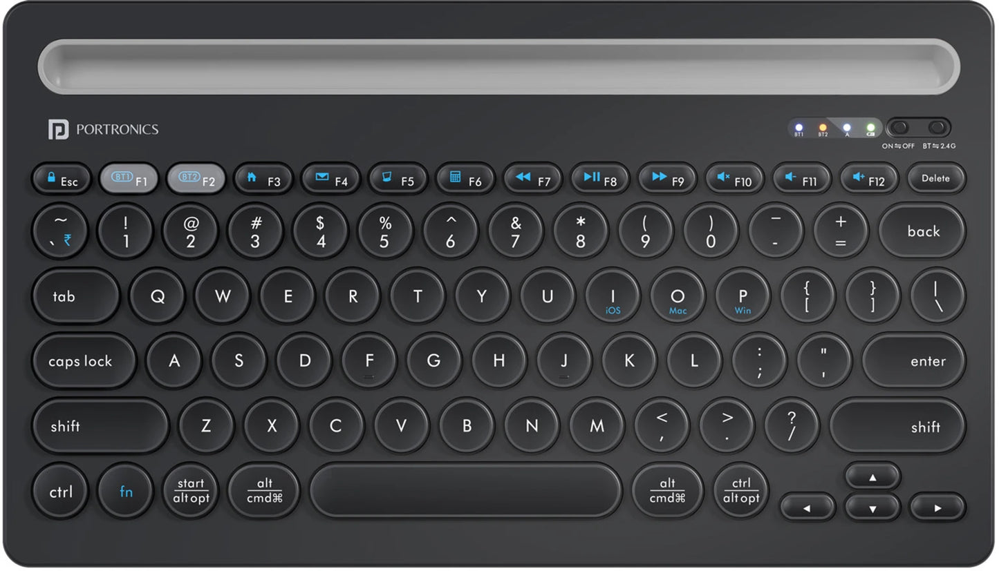 PORTRONICS BUBBLE DOCK WIRELESS KEYBOARD