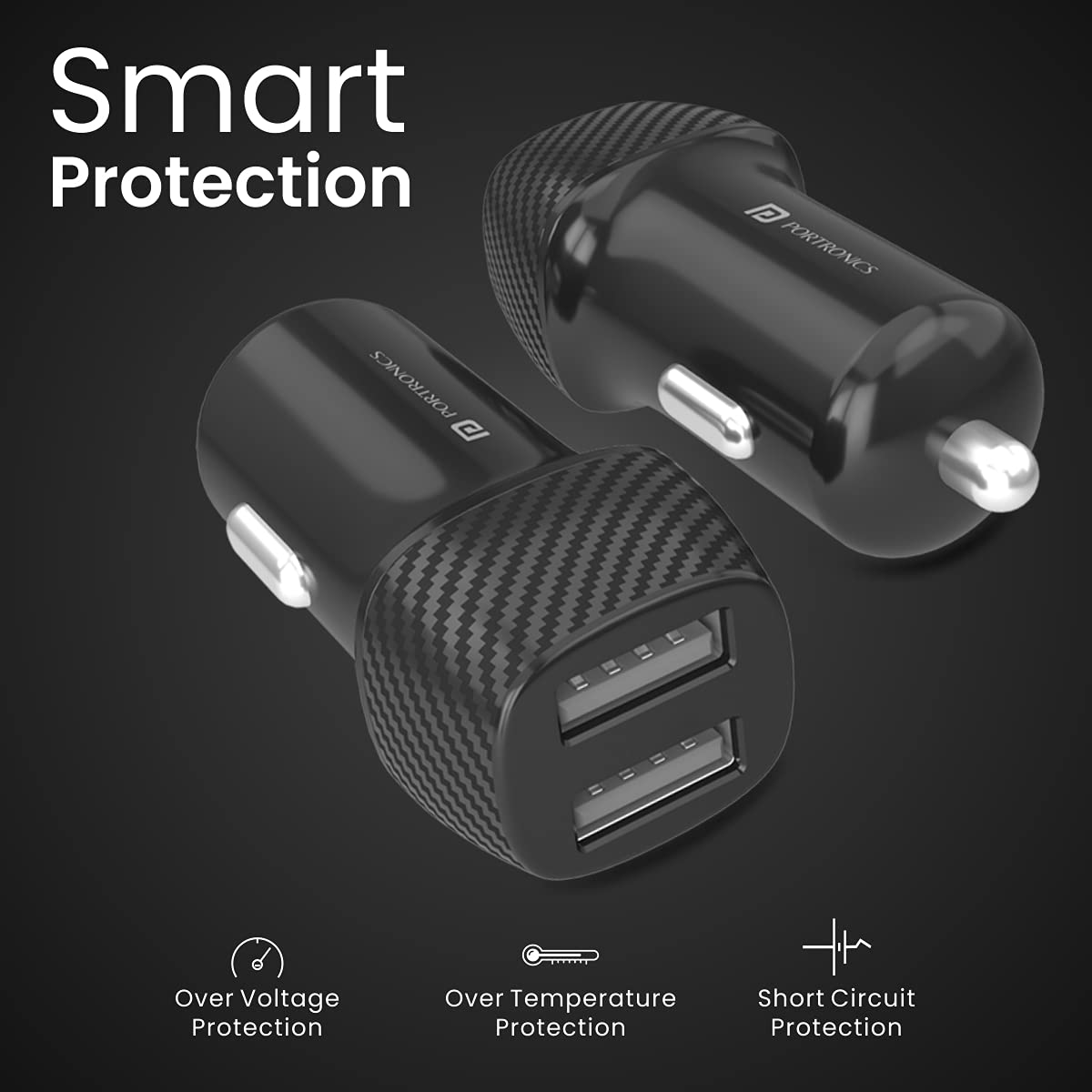 PORTRONICS CAR POWER5 POR 1345