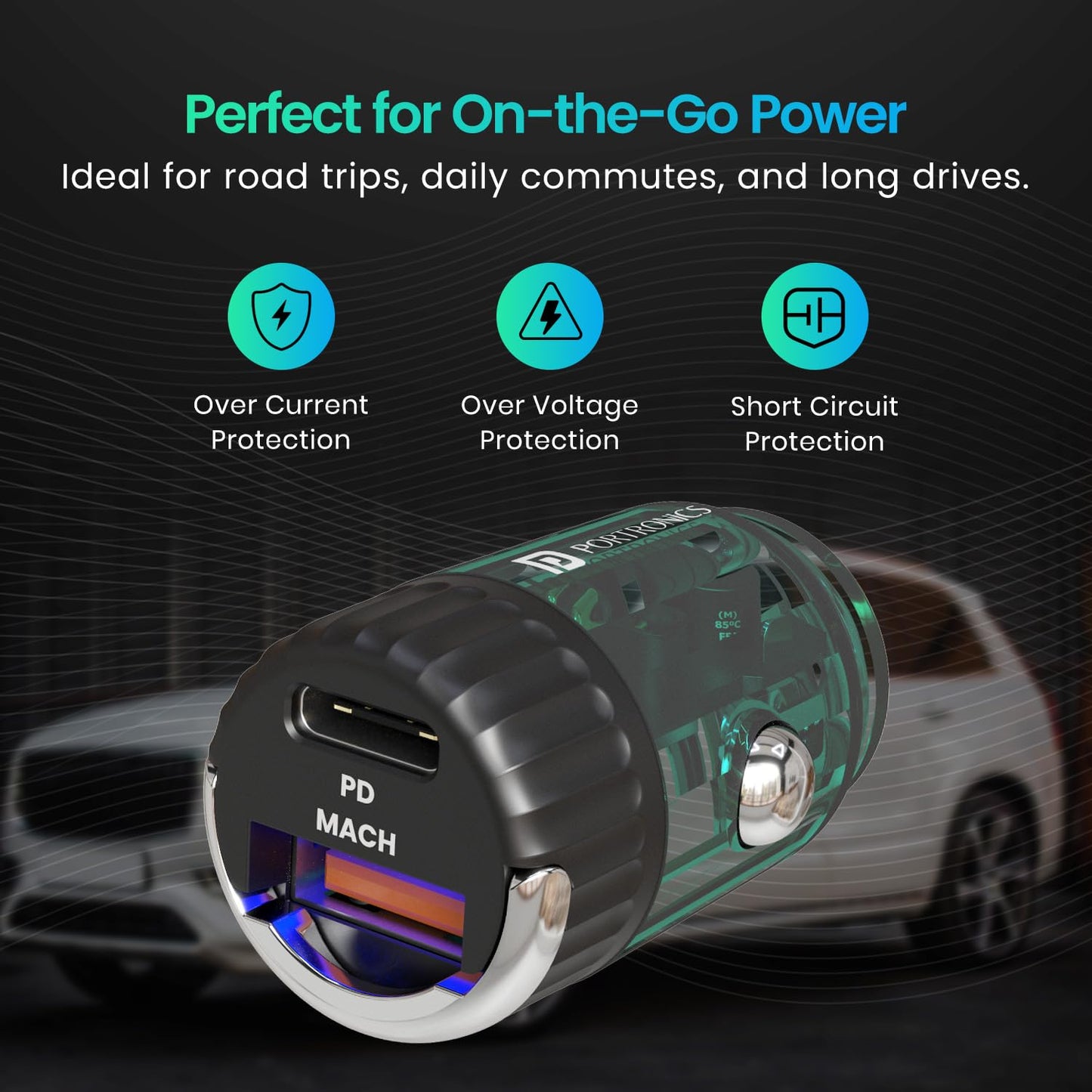 PORTRONICS CAR POWER VIEW 36W