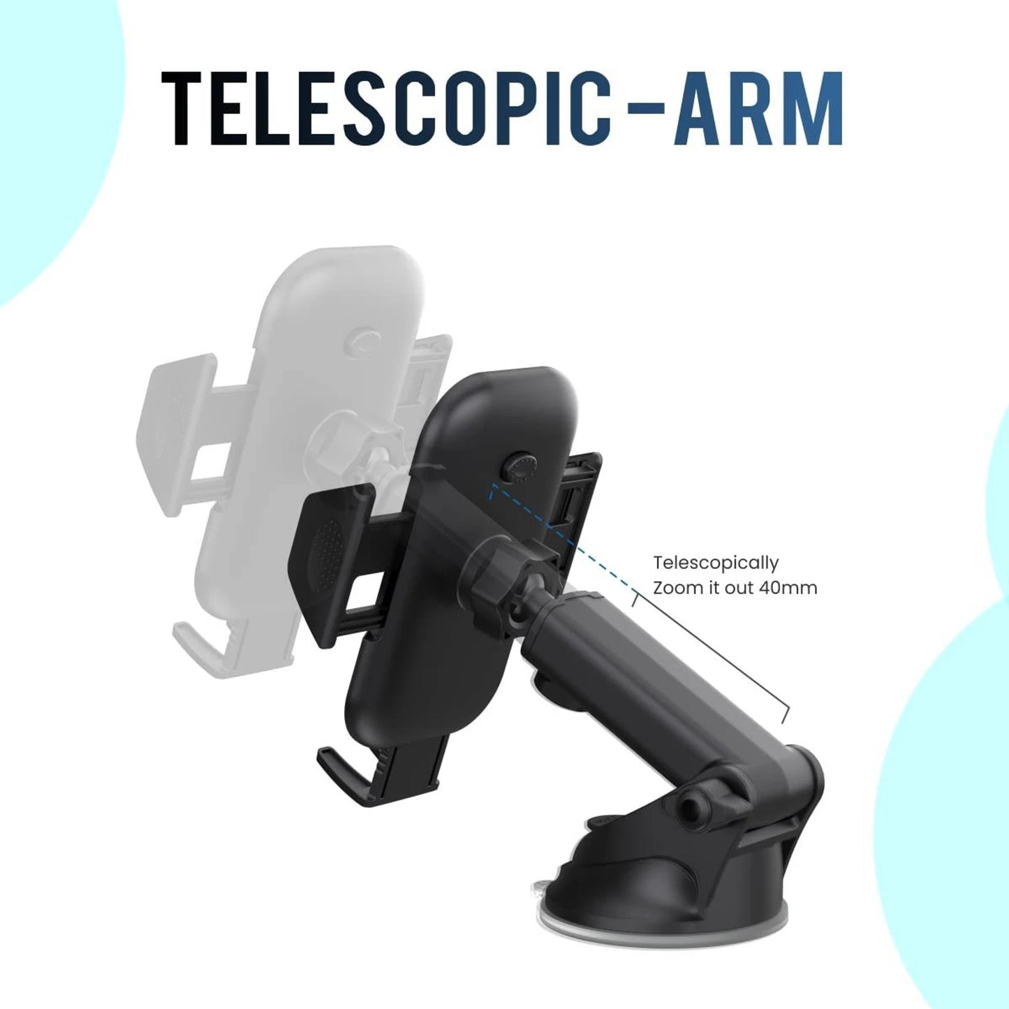 PORTRONICS CLAMP M CAR MOBILE HOLDER 116