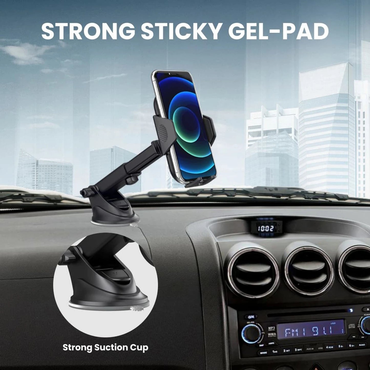 PORTRONICS CLAMP M CAR MOBILE HOLDER 116