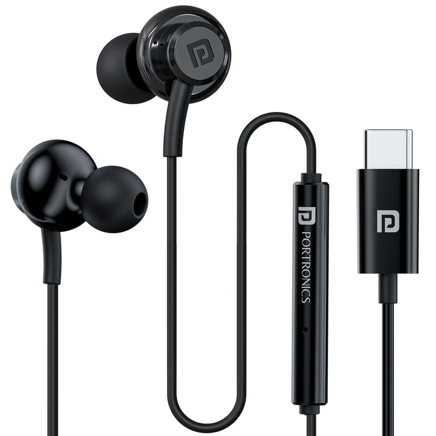 PORTRONICS CONCH GAMMA C WIRED EARPHONE