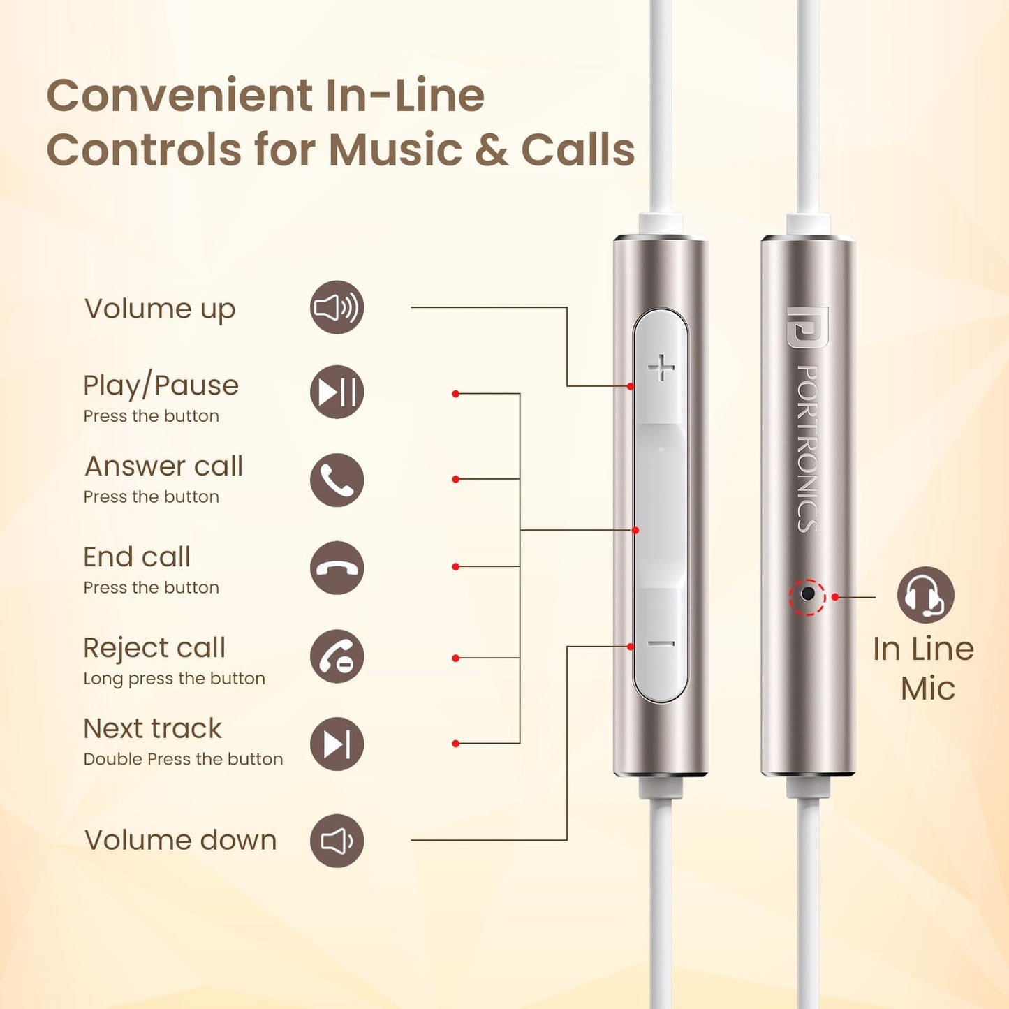 PORTRONICS CONCH SIGMA C EARPHONE