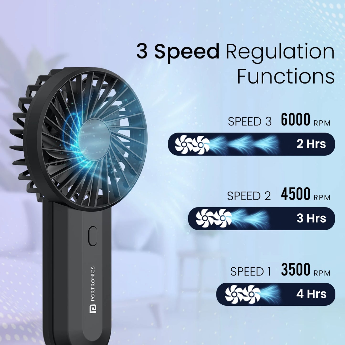PORTRONICS DUAL BREEZE FAN