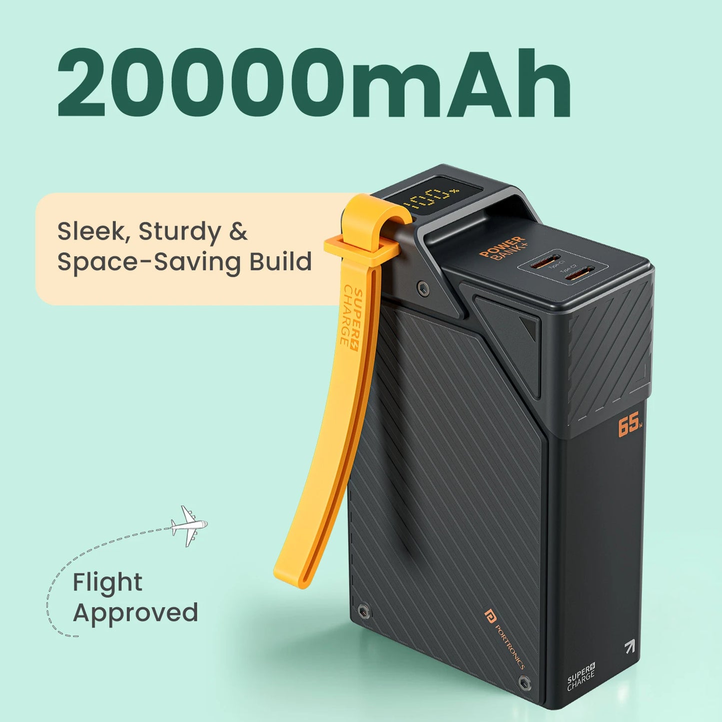 PORTRONICS HALLEY 20 MAH PB
