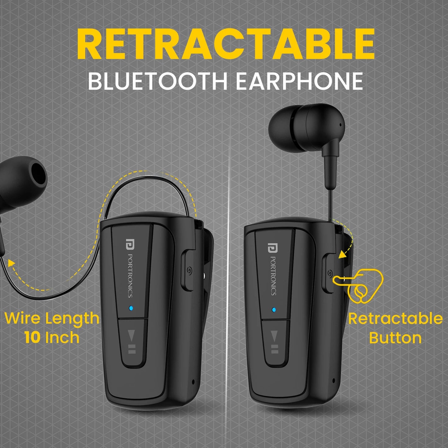 PORTRONICS HARMONICS KLIP 4 EARPHONE