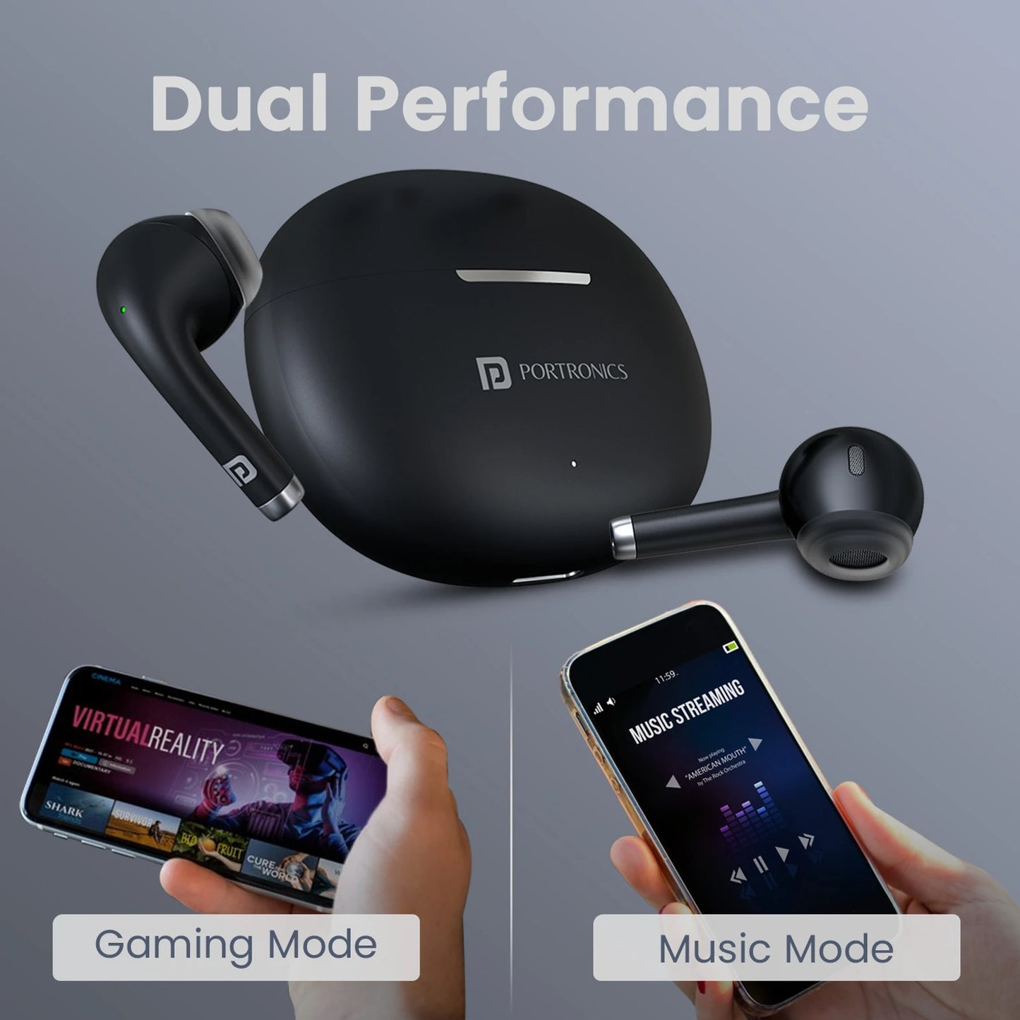 PORTRONICS HARMONICS TWINS ONE PLUS