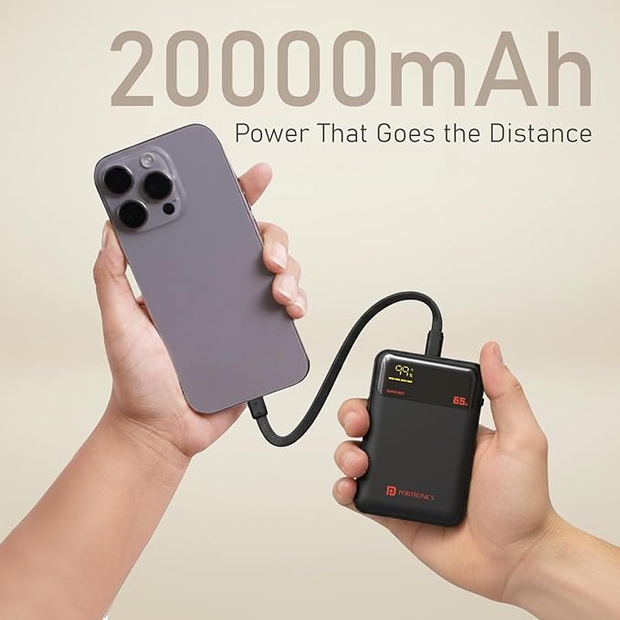 PORTRONICS IGNIS 65W 20K POWER BANK