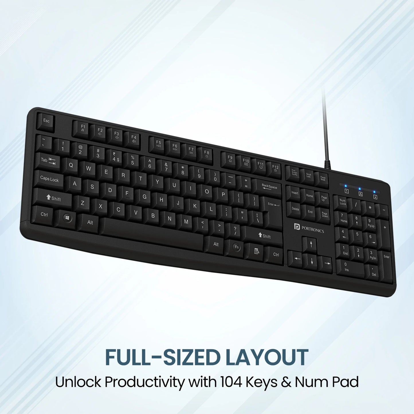PORTRONICS KI PAD 4 WIRED KEYBOARD