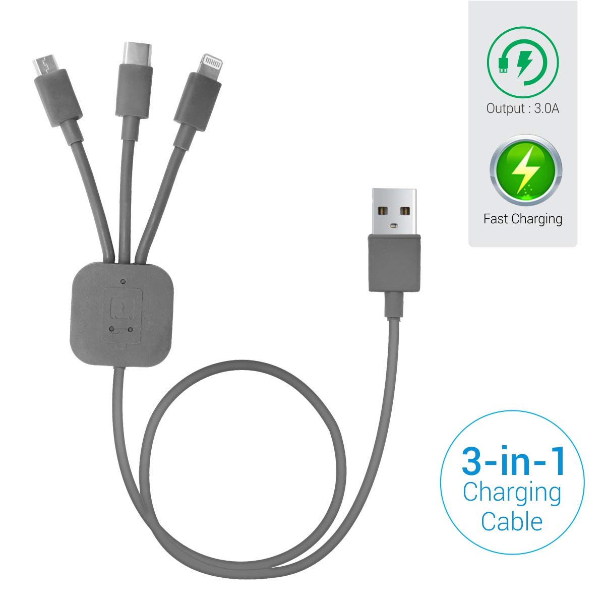 PORTRONICS KONNECT ATRIO 3 IN 1 CABLE