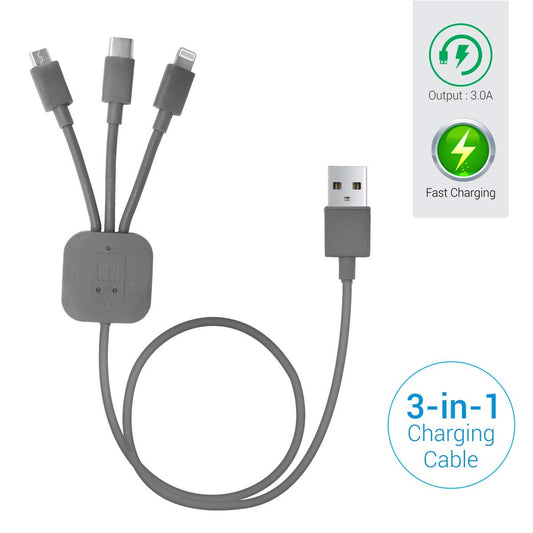 PORTRONICS KONNECT ATRIO 3 IN 1 CABLE